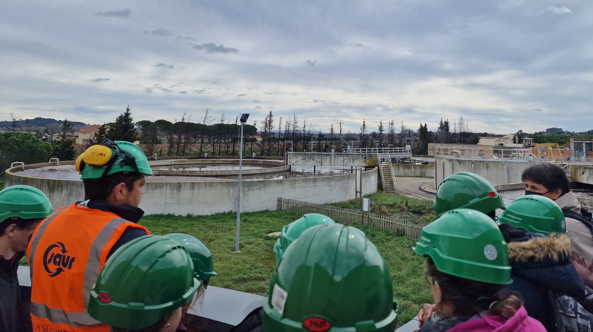 visite station épuration éco délégués gard rhodanien bagnols